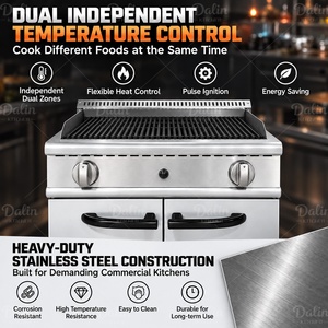Parrilla de <span class=keywords><strong>Gas</strong></span> Comercial con Piedra Volcánica y Gabinete, Parrilla de <span class=keywords><strong>Gas</strong></span> para Restaurantes, Cocinas de Steakhouse y Servicios de Catering - Product Image 5