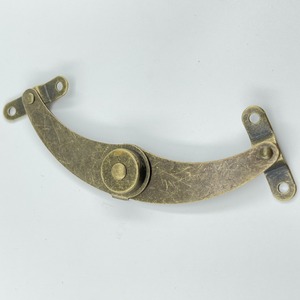 Soporte de Bisagra de Latón de Dos Pliegues, Ajustable en 4 Posiciones, Conector de Muebles Multiángulo, Montaje en Superficie, Bronce - Product Image 4