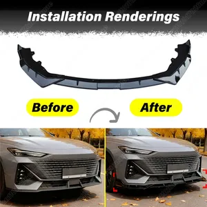สตาร์นาฟ สำหรับรถยนต์ฉางอัน UNI-V ปี 2022 2023 2024 ชุดแต่งสปอยเลอร์กันชนหน้า  แผ่นตกแต่งสปอยเลอร์กันชนหน้า - Product Image 2