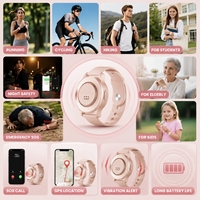 Alarma de Seguridad Personal de 130dB con GPS, Llamadas SOS y Alerta de Caídas para Personas Mayores, Mujeres y Niños