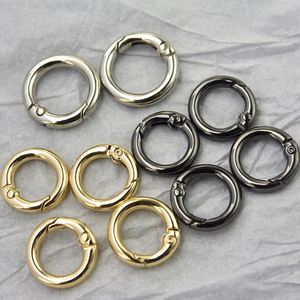Lanyard Accessories <b>Key</b> <b>Ring</b> Keychain Zinc Alloy Hook <b>Ring</b> Round Carabiner Spring Snap Hook Locking Carabiners Keyring Buckle - Product Image 1
