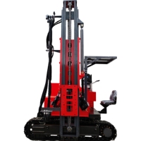 Compacteur hydraulique sur chenilles pour la construction de centrales solaires à haute efficacité, ponceuse de pieux solaires, puissante machine à vis de fondation