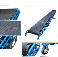 Transportador de Banda Inclinada Personalizado de Fábrica China, Velocidad Ajustable, Banda de Acero Inoxidable/Goma, Diseño Duradero para Carga de Camiones
