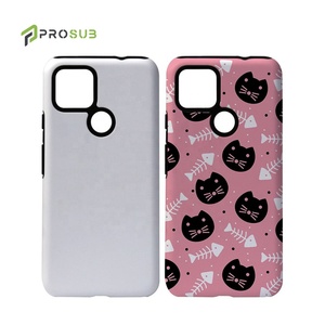 Prosub 3D TPU + PC Sublimé Blancs Dur Enduit Étui De Téléphone Portable De Sublimation 2 en 1 Étui <span class=keywords><strong>Pour</strong></span> <span class=keywords><strong>Google</strong></span> <span class=keywords><strong>Pixel</strong></span> 5 (XL) - Product Image 1