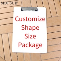 MDFSUB Planche à dessin vierge en FRP simple face 2 mm avec revêtement blanc, écologique, design moderne et créatif, cadeaux promotionnels