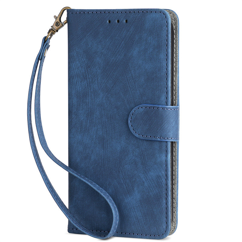 Blue with lanyard
