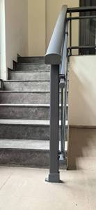 Aluminium tahan cuaca Modern kaca tetap ganda balkon kamar mandi keselamatan kaca antigores tangga untuk Vila halaman Mall - Product Image 6