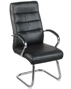 Sıcak satış ziyaretçi sandalyesi/bekleme odası büro sandalyeleri yüksek kaliteli yönetici yüksek ziyaretçi deri sandalye