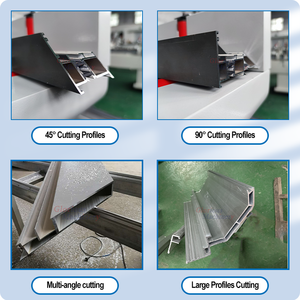 Glorious Machinery - Máquina de Corte de Perfiles de Aluminio y PVC de Alta Precisión, Neumática, de Doble Cabezal, <span class=keywords><strong>para</strong></span> Ventanas y Puertas - Product Image 2
