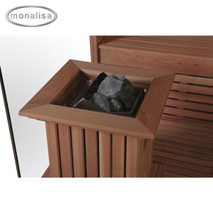 الفنلندية الأبيض الصنوبر المنزلية غرفة ساونا بالبخار الجاف الشخصية دش داخلي ساونا مع ضوء - Product Image 6