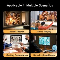 SAMZHE Cable Extensor HDMI 4K/60Hz, Cable de Video HD 3D, Adaptador Macho a Hembra para Conexión de Laptop, TV, Proyector y Monitor