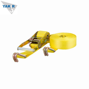Correa de Amarre de Alta Resistencia de 5T, Color Naranja, Correa de Sujeción de Carga con Trinquete, Correa de Poliéster, 1 Año de Garantía, Plana - Product Image 1