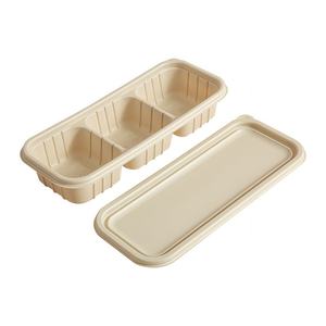 Tazón Ecológico Desechable y Degradable de Caña de Azúcar para Sopa y Ensalada con Tapa, Ideal para Camping y Comida para Llevar - Product Image 5