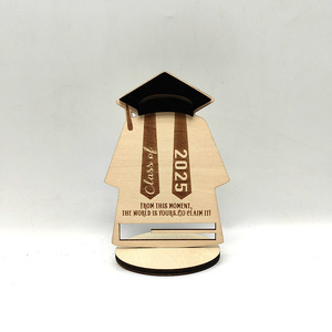 กระเป๋าสตางค์ตกแต่งของขวัญงานไม้จบการศึกษาแบบชิ้นเดียวอุปกรณ์สำนักงานออกแบบได้ตามต้องการ - Product Image 6