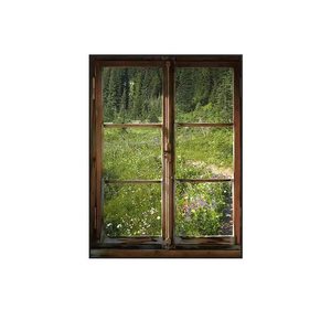 Phòng ngủ retro nhỏ tươi đơn giản treo hình ảnh pháp giả cửa sổ Phong Cảnh Sơn trang trí phòng khách - Product Image 3