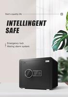 Caja Fuerte Digital para el Hogar, Caja Fuerte de Acero para Dinero, Caja Fuerte Electrónica Antirrobo para Hotel, Oficina, Dinero en Efectivo, con Código de Seguridad