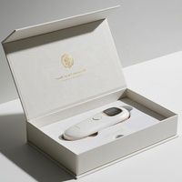 Boîte cadeau magnétique de haute qualité personnalisée avec gaufrage pour appareils de soin de la peau, appareil de beauté du visage RF, boîtes rigides à fermeture magnétique