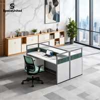 Panel Partisi Meja Kerja Kantor, Pembatas Meja, Layar Privasi, Perabot Kantor SpaceUnited Designer Office Cubicle Workstation