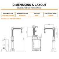 Robot d'emballage collaboratif WB-30, robot d'emballage de colis de 30 kg, robot de mise en carton, robot de préhension par ventouse, robot d'emballage de boîtes