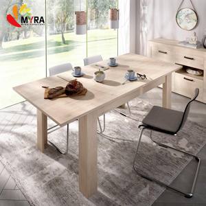 Table à manger extensible moderne en mélamine, table à manger rectangulaire pour restaurant, ensemble de table à manger - Product Image 5