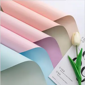 China Verkoop Producten Twee-Kleur Dubbelzijdig Gift Verse Bloem Boeket Verpakking Papier