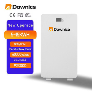 Dawnice solar 5kwh 10kwh 48V 51,2 VLithium Lifepo4 Batería 100ah 200ah PowerWall para almacenamiento de energía doméstica batería de litio - Product Image 1