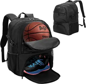 New Design Factory Price Lightweight polyester basketball backpack for Sport School