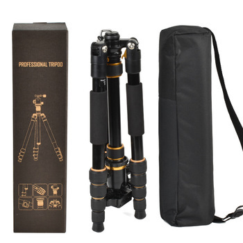 Professional Aluminum Alloy Camera Tripod Bubble Level 360 Ball Head Damping Quick Release Portable Phone Live Streaming
