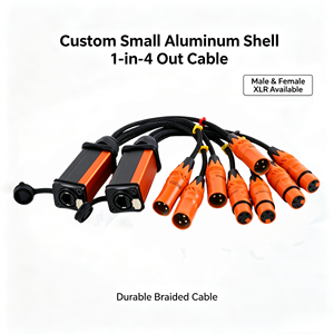 Câble multipaire blindé Ecodi 4 canaux RJ45 3 broches XLR en cuivre sans oxygène, modèle tressé en nylon, pour extension de signal audio DMX512 - Product Image 4