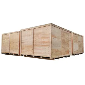 Robuster großer Sperrholz transport Holzkiste Automas chinen zubehör Schwergut Export Holz container