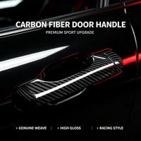Couvre-poignée de porte en fibre de carbone pour Jeep Wrangler, décoration extérieure, accessoires de voiture tout-terrain sport