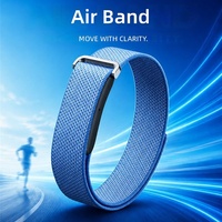 Bracelet intelligent sportif en alliage d'aluminium Air Band sans écran, moniteur d'activité physique, podomètre, fréquence cardiaque, surveillance de l'oxygène sanguin