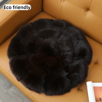 Coussin décoratif de luxe en fourrure de renard véritable pour siège de voiture, canapé, décoration intérieure - Chambre, salon, canapé-lit