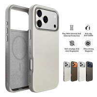 Étui de téléphone personnalisé en cuir PU de luxe pour la série 17, fermeture magnétique, protection antichoc, étanche, protection améliorée de l'appareil photo