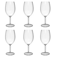 Tasse à vin en plastique incassable réutilisable en verre à vin rouge de mariage en acrylique de couleur avec logo personnalisé