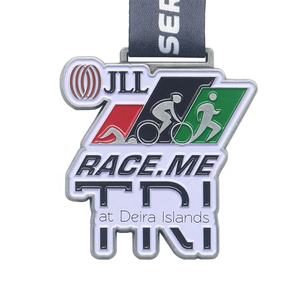 定制金属古董板Kagawaran跑步和自行车锦标赛第一名运动礼品纪念奖奖章 - Product Image 1