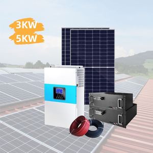 Sistema de Energía Solar para Almacenamiento de Energía en el Hogar, 5Kw 8Kw 10Kw, Sistema de Energía Solar Residencial Híbrido Fuera de la Red - Product Image 1