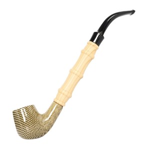 Kenan Bamboo Resin Smoking Pipe Bent Type Durable For Tobacco Use - Product Image 5