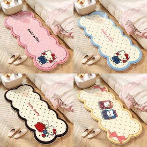 Tapis en fausse fourrure de cachemire Hello Kitty, forme ondulée, motif original, facile à nettoyer, pour chambre à coucher, salon, usage domestique - Product Image 5