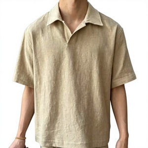 เสื้อโปโลชาย แขนสั้น ผ้าฝ้าย ทรงหลวม ปกคัมป์ ปักลายลำลอง ใส่สบาย ระบายอากาศดี สไตล์สตรีทแวร์ รับสั่งทำ - Product Image 5