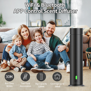 Siweiyi New Arrival Waterless Scent Diffuser Home Electric Rechargeable <b>Smart</b> BLE Wifi Fragrance Tower Aroma Diffuser - Product Image 4