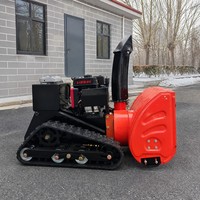 Souffleuse à neige municipale à gaz, souffleuse à neige télécommandée, efficacité de 2000 m²/h, générateur embarqué de 1800 W, 196 CC