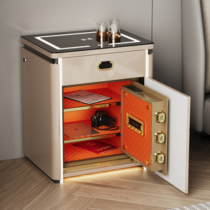 2026 moderno comodino in legno massello, - Product Image 3