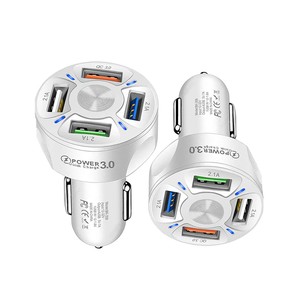 Meilleure vente chargeur de station d'accueil portable de voiture QC3.0 4 ports USB à charge rapide pour iPhone <span class=keywords><strong>2022</strong></span> nouvel adaptateur bon marché pour ordinateur portable - Product Image 1