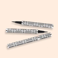 Stylo Eyeliner Liquide Argenté Pailleté, Eyeliner Imperméable Anti-Bavures Longue Durée, Pointe en Feutre Haute Précision pour une Application Facile