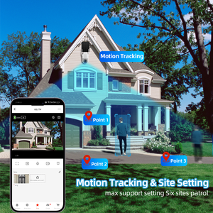 Câmera de Segurança Solar PTZ Tuya com Zoom 12X, WIFI+BLE, Rastreamento de Movimento, Áudio Bidirecional, 3MP, Alarme Inteligente, IP65, Luz Noturna em Cores Completas - Product Image 6