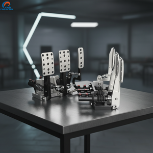 Nouvel ensemble de freinage CNC en aluminium argenté à 3 pédales, monté au sol, <span class=keywords><strong>kit</strong></span> de pédales de course à biais de frein réglable, certifié ISO9001 pour la piste - Product Image 5
