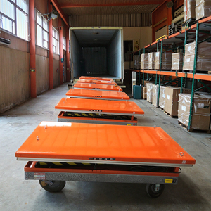 Mesa elevadora de tijera de 800KG, elevador estacionario, elevador de carga industrial para almacén de taller - Product Image 1