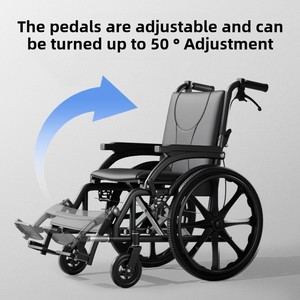 <span class=keywords><strong>Fauteuil</strong></span> <span class=keywords><strong>roulant</strong></span> série <span class=keywords><strong>haut</strong></span> <span class=keywords><strong>de</strong></span> <span class=keywords><strong>gamme</strong></span> <span class=keywords><strong>Fauteuil</strong></span> <span class=keywords><strong>roulant</strong></span> manuel portable pour personnes âgées pour personnes handicapées - Product Image 3