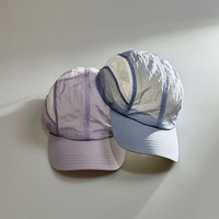 Gorra de Béisbol Deportiva de 6 Paneles con Visera Curva y Logotipo Bordado Personalizado, Gorra de Nailon Ligera para Correr y Acampar para Hombre